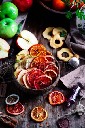 Orange sanguine grec yogourt pavot semences déjeuner [[stock_photo]] © zoryanchik