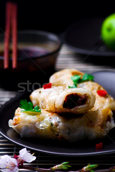 fried spring rolls. Stock photo © zoryanchik
