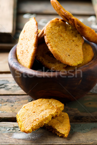 pumpkin butter cookies..style rustic Stock photo © zoryanchik