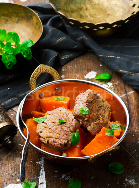 Pork Tenderloin and Sweet Potatoes. Stock photo © zoryanchik