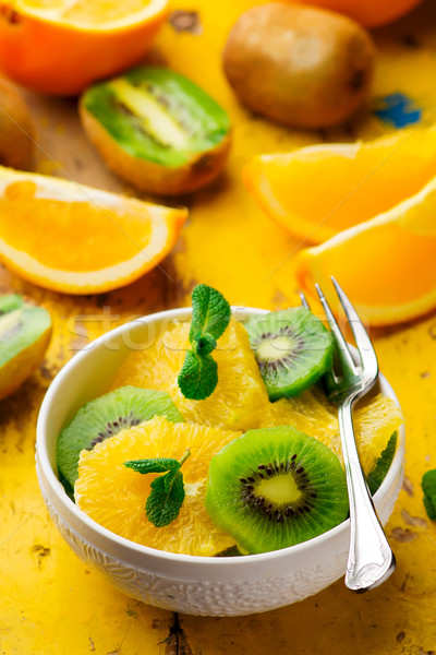 Two-Coloured Fruit Salad Stock photo © zoryanchik