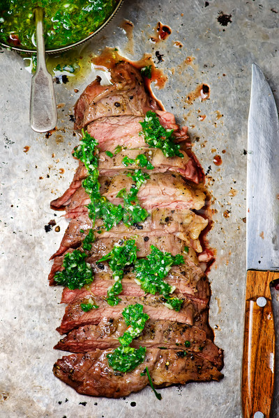 Foto stock: Bife · molho · alimentação · saudável · estilo · vintage · topo