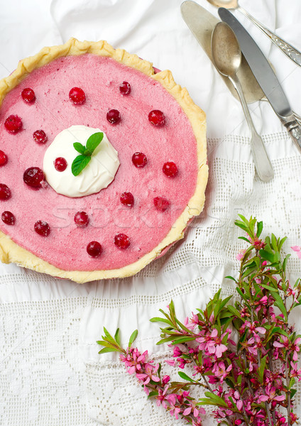 Cranberry tart  Stock photo © zoryanchik