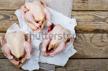 raw farmer duck  Stock photo © zoryanchik