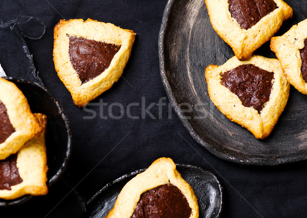 Stock photo: hamantaschen cookies . selective focus