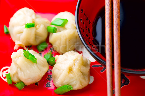 wontons. Chinese cuisine.   Stock photo © zoryanchik