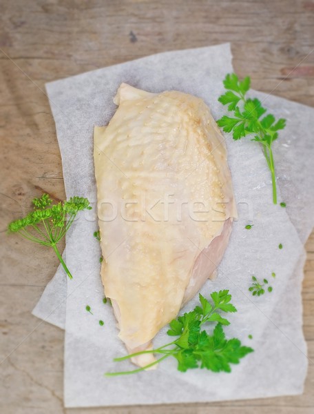 fresh, crude farmer chicken breast Stock photo © zoryanchik
