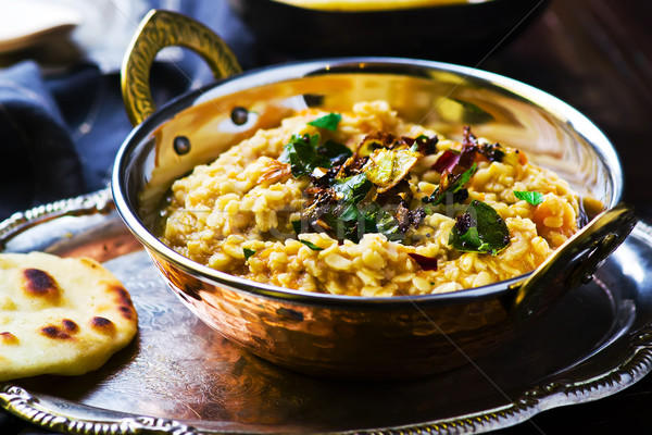 dhal with pumpkin. Indian cuisine Stock photo © zoryanchik