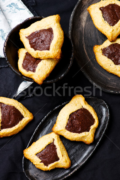Cookies selektiven Fokus Essen Urlaub Feier Kultur Stock foto © zoryanchik