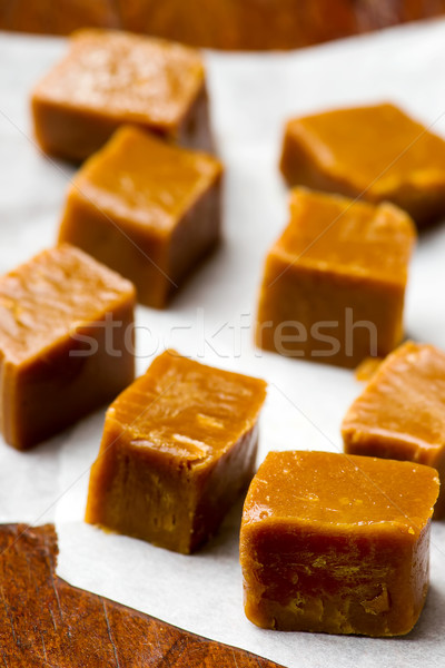 Vaj karamell stílus klasszikus szelektív fókusz tej Stock fotó © zoryanchik