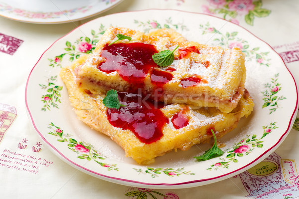 Foto d'archivio: Francese · toast · fragola · alimentare · frutta