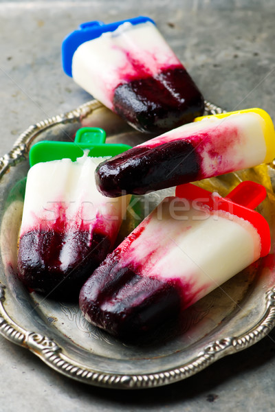 berry frozen jogurt.  Stock photo © zoryanchik