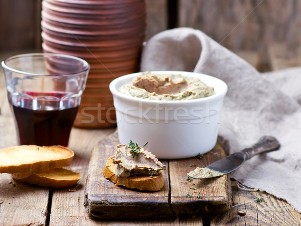 paste from a chicken liver. Stock photo © zoryanchik