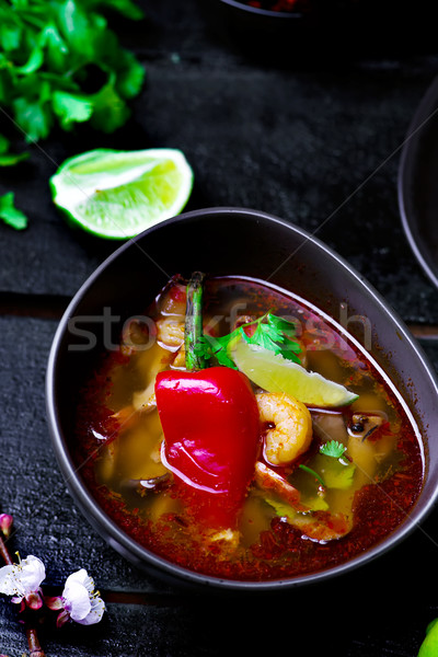 soup Tom yam kung .  Stock photo © zoryanchik