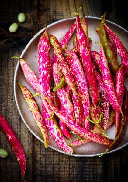 pods of organic haricot   Stock photo © zoryanchik
