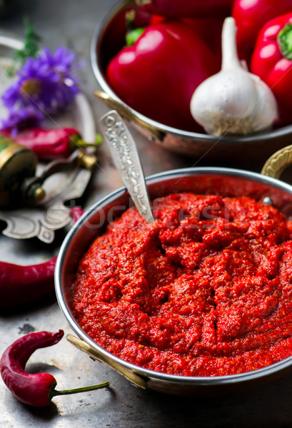 Stock photo: muhammara the Arab dip 