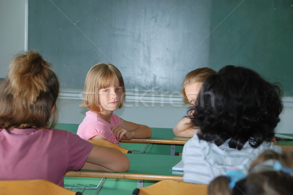 Pupil activities in the classroom at school Stock photo © zurijeta
