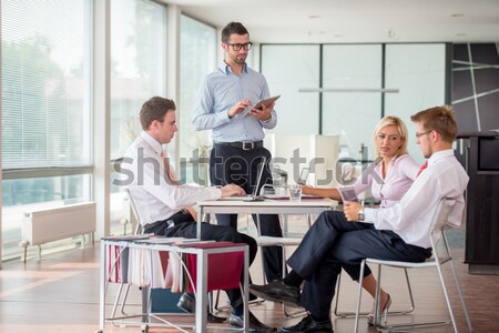 企業 会議 ビジネスの方々  座って 作業 ビジネスマン ストックフォト © zurijeta