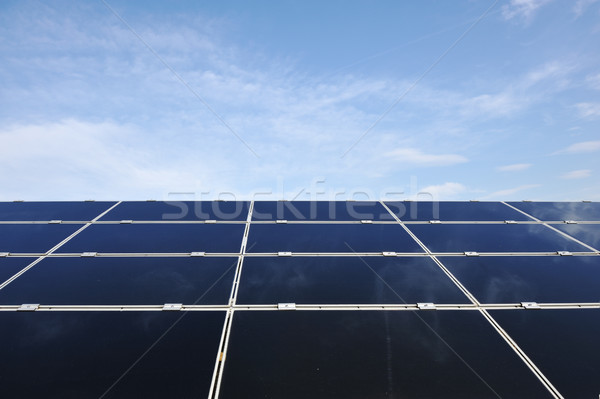 Solar panels energy field Stock photo © zurijeta