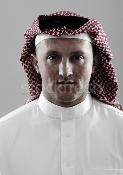 Oriente médio homem retrato árabe empresário islão Foto stock © zurijeta