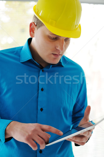 Architect with ipad Stock photo © zurijeta