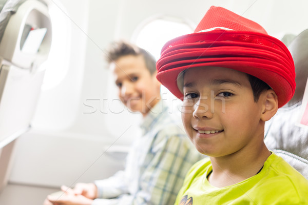 Dziecko samolot dziecko płaszczyzny chłopca Zdjęcia stock © zurijeta