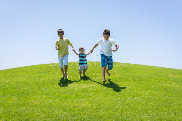 Legjobb nyári szabadság vakáció boldog nyári vakáció gyerekek Stock fotó © zurijeta