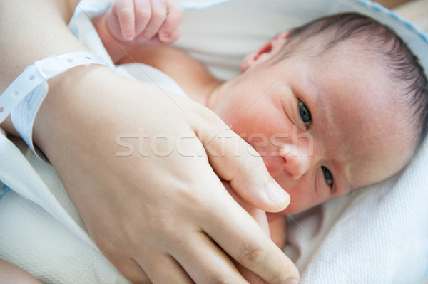 Newborn baby first days in hospital and home Stock photo © zurijeta