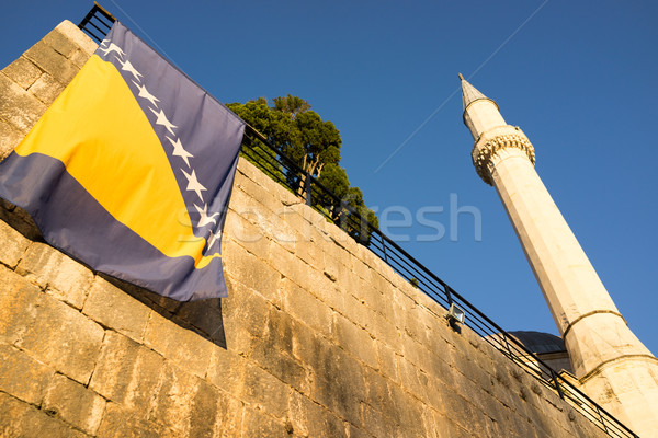 Famous Pocitelj old town near Mostar in Bosnia Herzegovina, mosq Stock photo © zurijeta