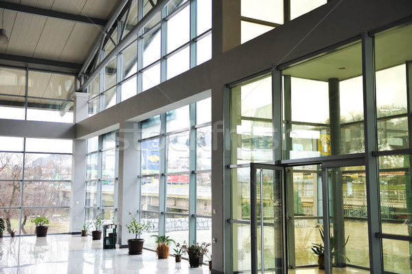 Glass building inside Stock photo © zurijeta