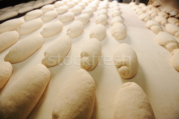 In bread bakery, food factory Stock photo © zurijeta