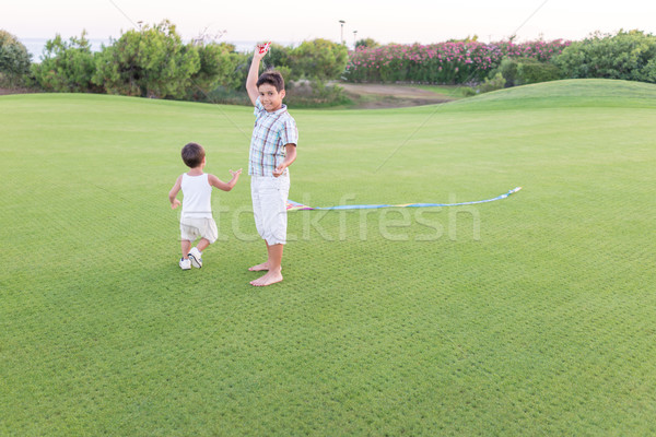 Stock photo: Enjoying childhood at summer vacation