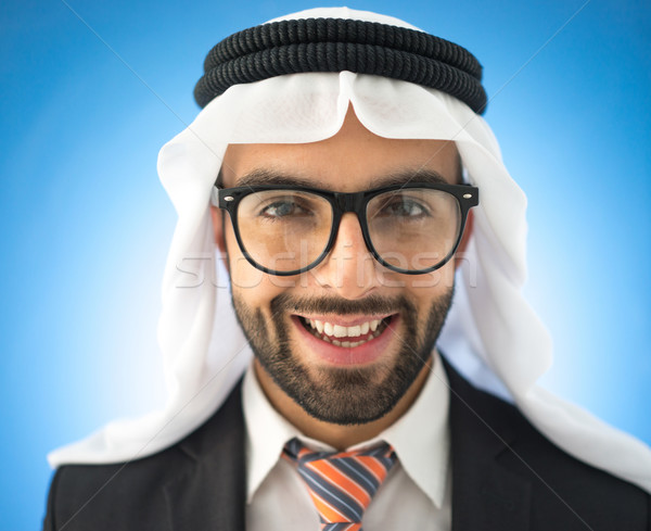 портрет привлекательный арабских человека очки Сток-фото © zurijeta