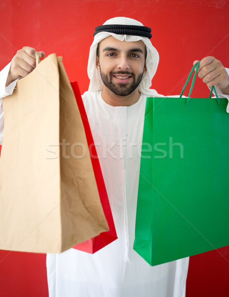 Portrait of attractive Arab man in Gulf Stock photo © zurijeta