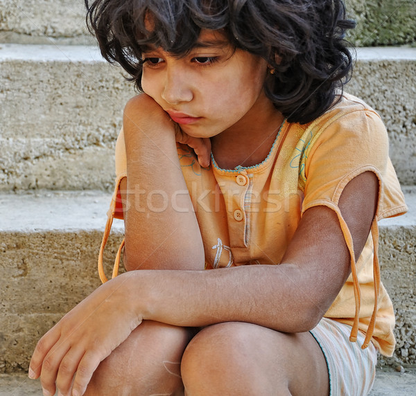 Stock photo: Poverty and poorness on the expression of children