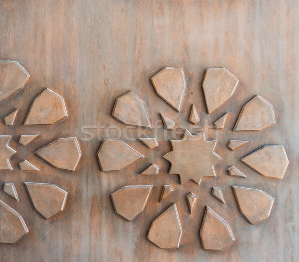 Wood carving pattern Stock photo © zurijeta
