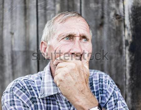 Portrait of senior man outdoors Stock photo © zurijeta