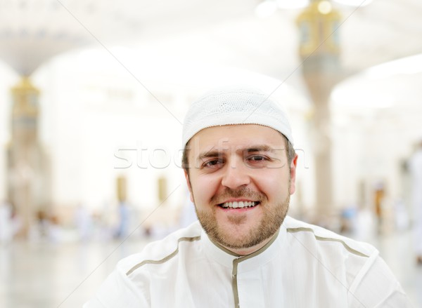 Muslim man visiting the holy places Stock photo © zurijeta