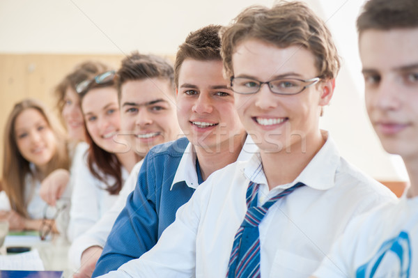 Cheerful high school students Stock photo © zurijeta