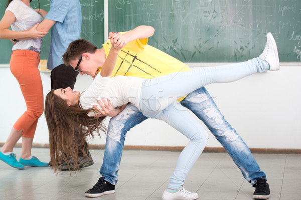 Two highschool students dancing Stock photo © zurijeta