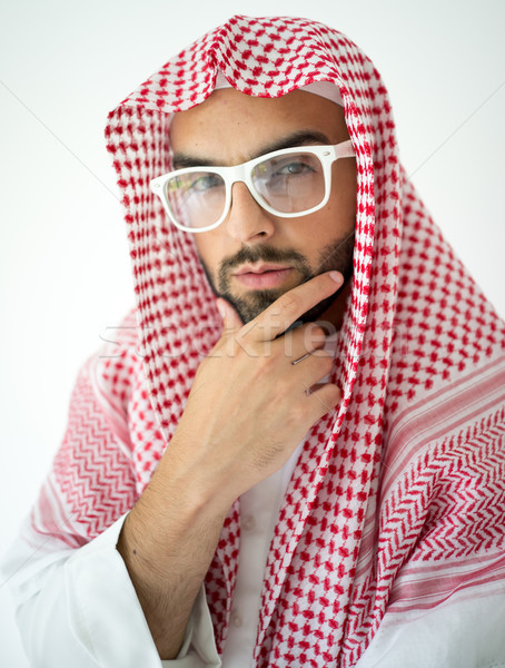 Portrait of attractive Arab man Stock photo © zurijeta