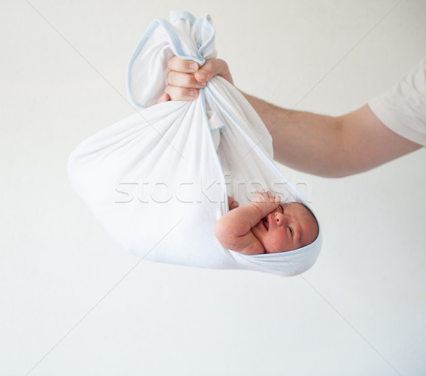 Newborn baby first day delivery hold Stock photo © zurijeta