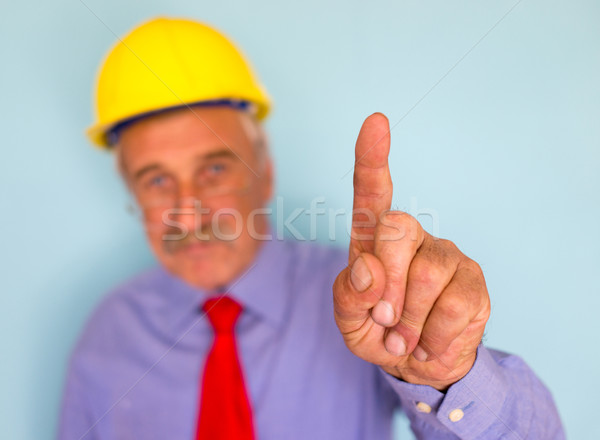 Happy smiling senior architect closeup portrait Stock photo © zurijeta