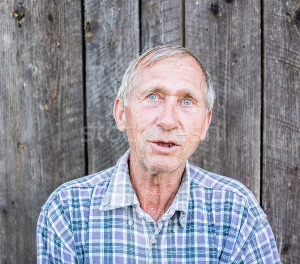 Portré idős férfi kint egészség személy Stock fotó © zurijeta