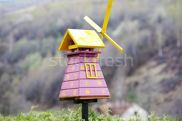 старые игрушками Windmill ручной работы игрушку Сток-фото © zurijeta