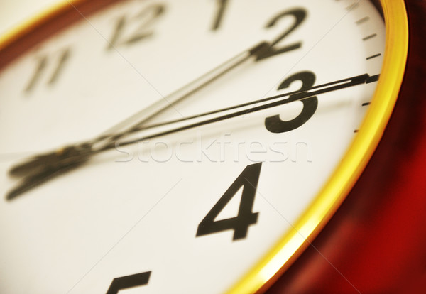 Clock primo piano faccia tempo velocità nero Foto d'archivio © zurijeta