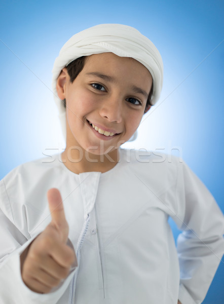 Cute Arabic kid Stock photo © zurijeta