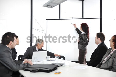 Middle eastern business people in modern office Stock photo © zurijeta