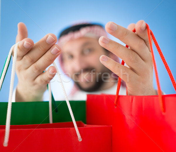 Arabian mall shopper Stock photo © zurijeta