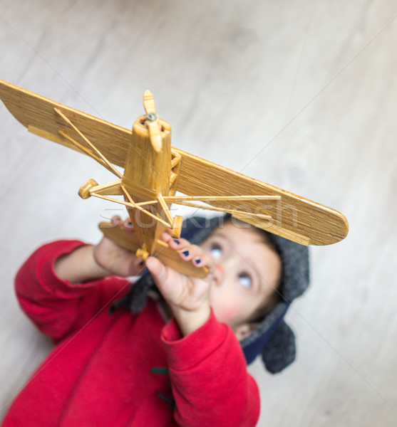 Happy little kid Stock photo © zurijeta